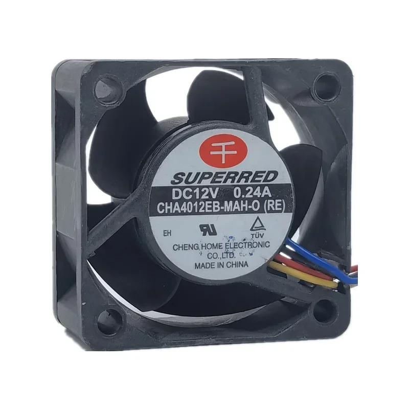 Фото Новый вентилятор охлаждения Qianhong CHA4012EB-MAH 12V 0.24A 4020 4 см с четырьмя проводами и ШИМ-управлением температурой №1