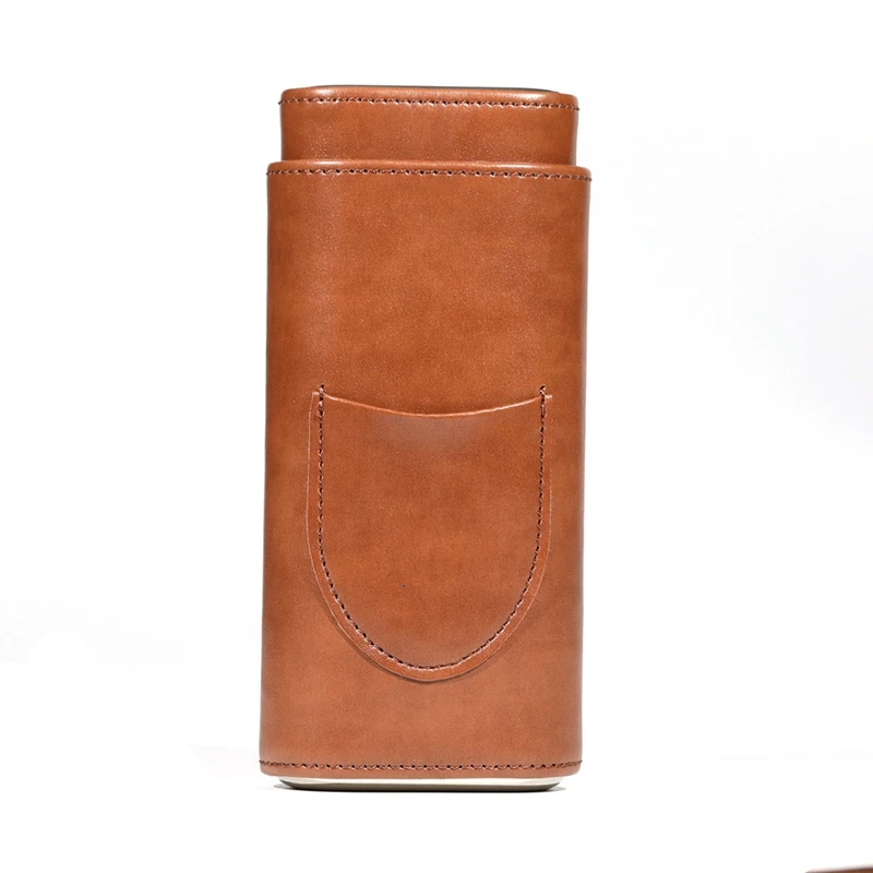 Чехол для сигар портативный хьюмидор с тремя пальцами чехол из искусственной