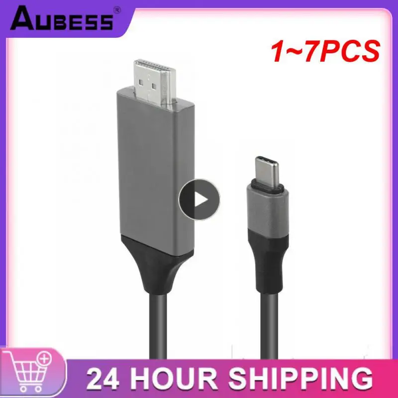 

1~7PCS 1080P USB 3.1 Type C to HDMI-compatible Adapter Cable USB-C Cable Cable for Macbook ChromeBook Pixel HDTV TV cable