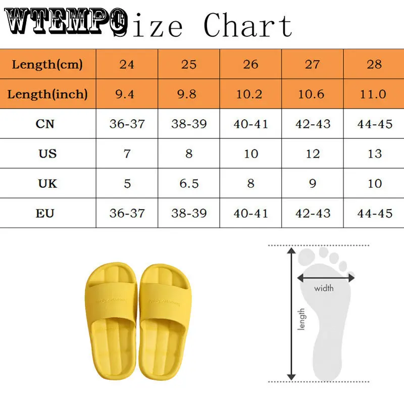 WTEMPO Women Comfortable Bathroom Slipper EVA Shower Slides Sandals Pool Flip Flop Summer Anti-slip Shoes Wholesale Dropshipping