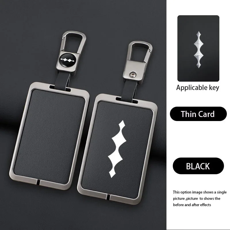 Чехол для ключей из цинкового сплава для BYD Leopard 5 2023-2024, автомобильный Стайлинг, специальный защитный чехол для ключей с NFC-картой, автомобильные аксессуары