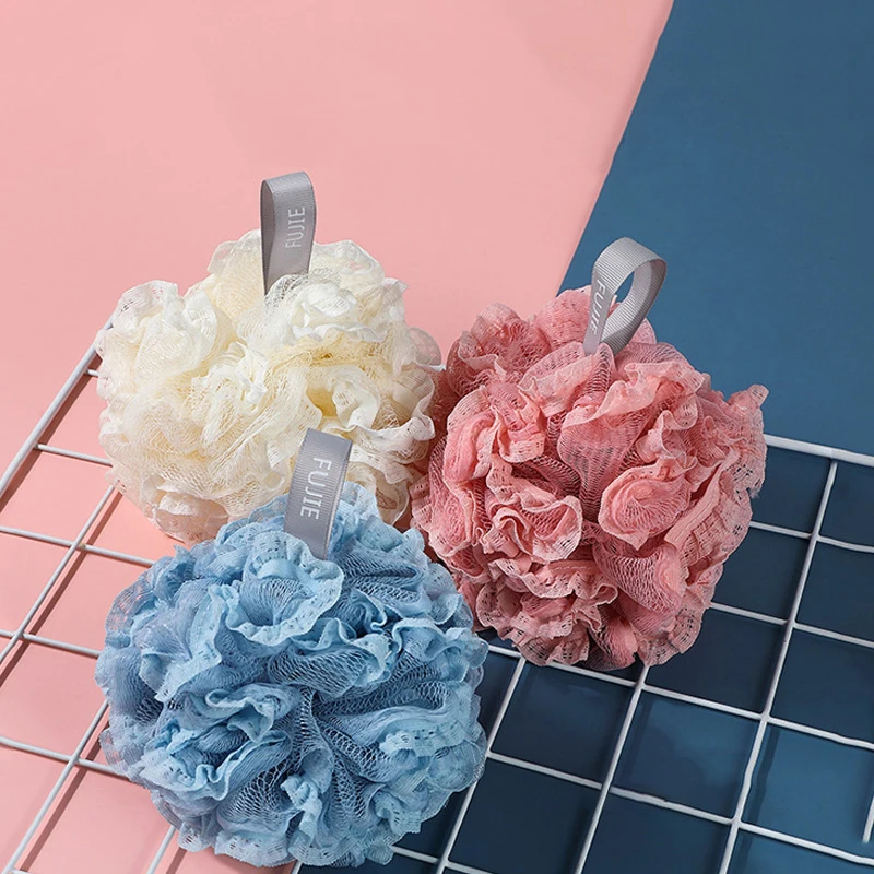 

Large Bath Ball Home Bathroom Rub Back Bath Towel Soft Mesh Bath Sponge Balls Cleaning Brush Shower Bath Bubble Ball Scrub Bath