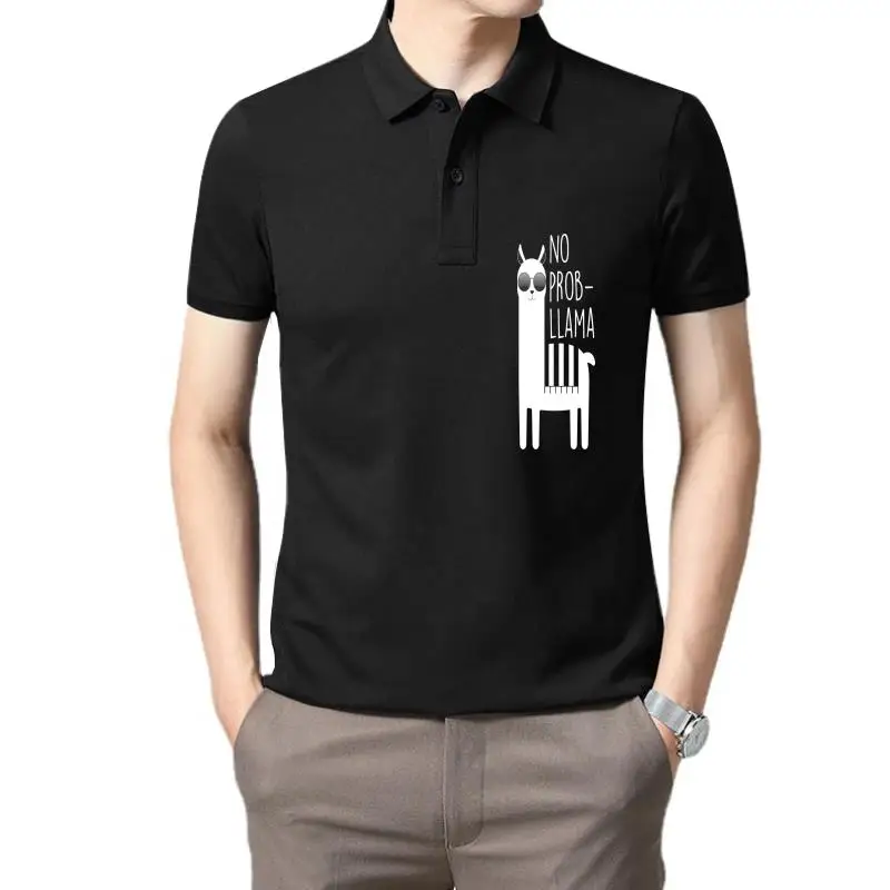 

Golf wear men No Prob-Llama Basic Cotton Sweatshirt polo t shirt for men