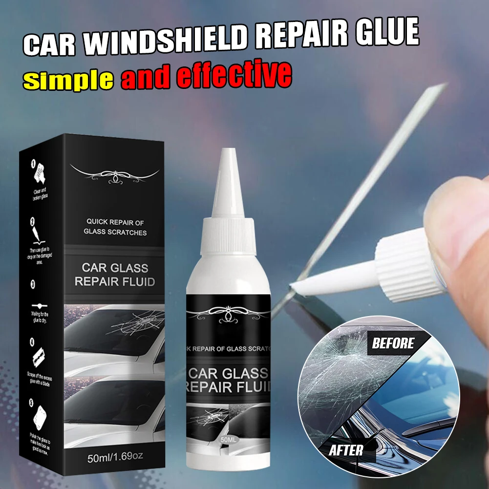 

30ml Car Windshield Cracked Repair Tool DIY Car Window Phone Screen Repair Kit Glass Curing Glue Auto Glass Scratch Crack Restor
