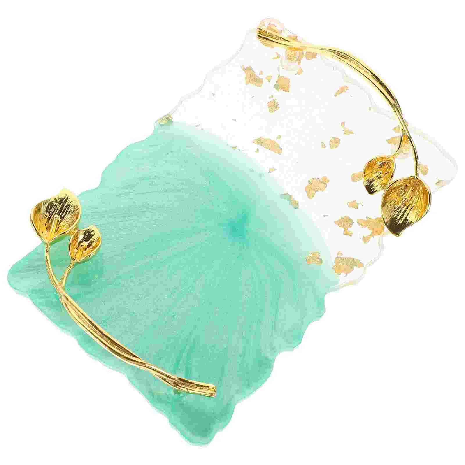 

Nail Palette Makeup Tray Supplies Mixing Pallet Polish Plate Frame Color Resin Copper Plating Stand Gel