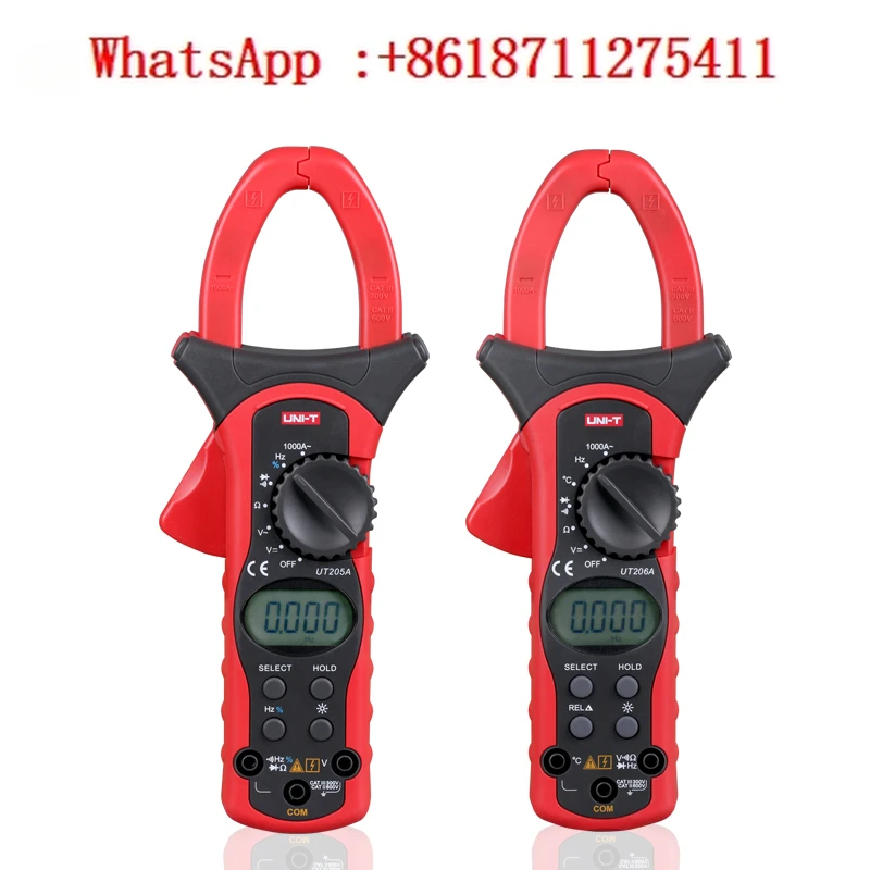 UT205A/UT206A/UT207A/UT208A/UT209A Цифровой высокоточный измеритель электричества