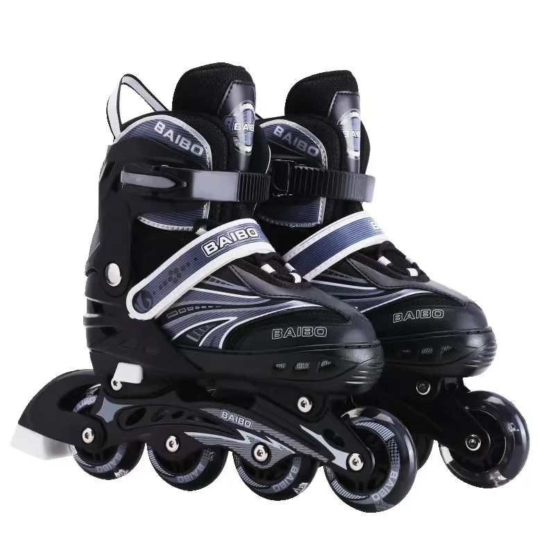 Professional Adjustable Inline Skates Shoes Patines with 4 Wheels for Girls Boys Youth Outdoor Sports Roller Skating Sneakers