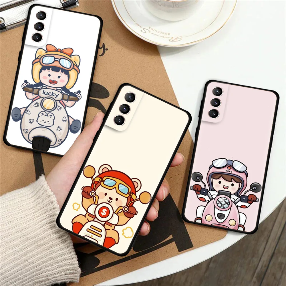 

Lovers Boys And Girls Case For Samsung Galaxy S22 S23 S20 FE S21 Ultra S10 S9 S8 Plus S10e S7 Edge Fashion Soft Phone Cover