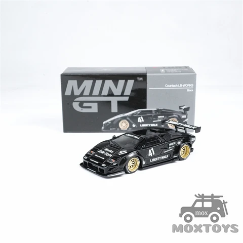 MINI GT 1:64 Countach LB-WORKS Черная модель автомобиля