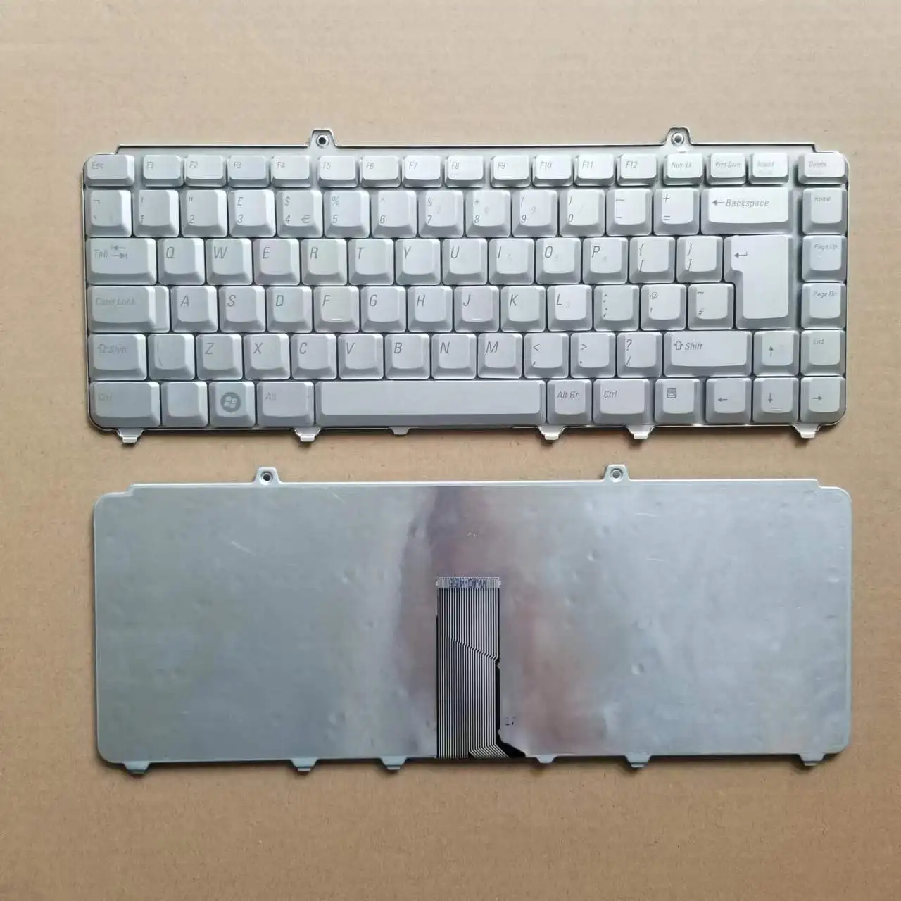 Новый британский турецкий Kayboard для Dell Inspiron 1420 1520 1521 1525 1526 M1330 M1530 Серебряный 0RN167 D9A0T TR