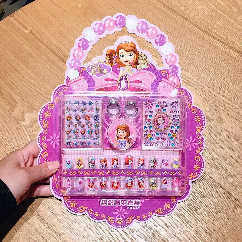 Детская одежда Disney наклейки для ногтей Замороженная Принцесса экологически