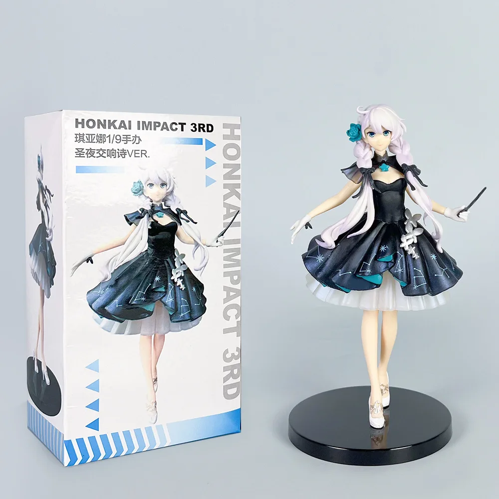 Фото 18 см аниме Kaslana Honkai Impact 3rd Фигурки Киана Каслана Фигурка Симфоническая Поэзия Святой Ночи Ver Кукла Коллекция ПВХ Игрушка №1