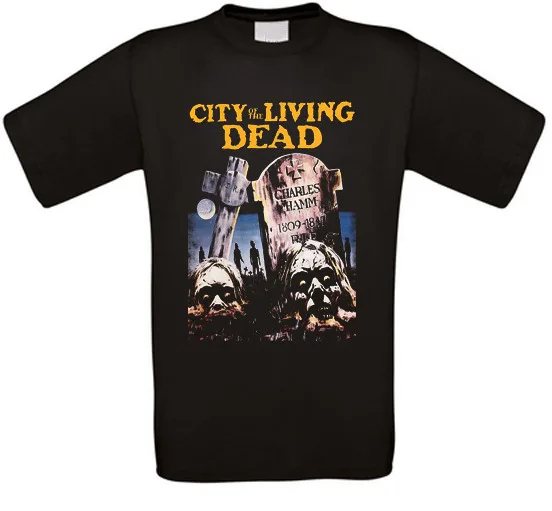 Футболка с изображением города вивенте из фильма Мертвецы глоккенсила култо