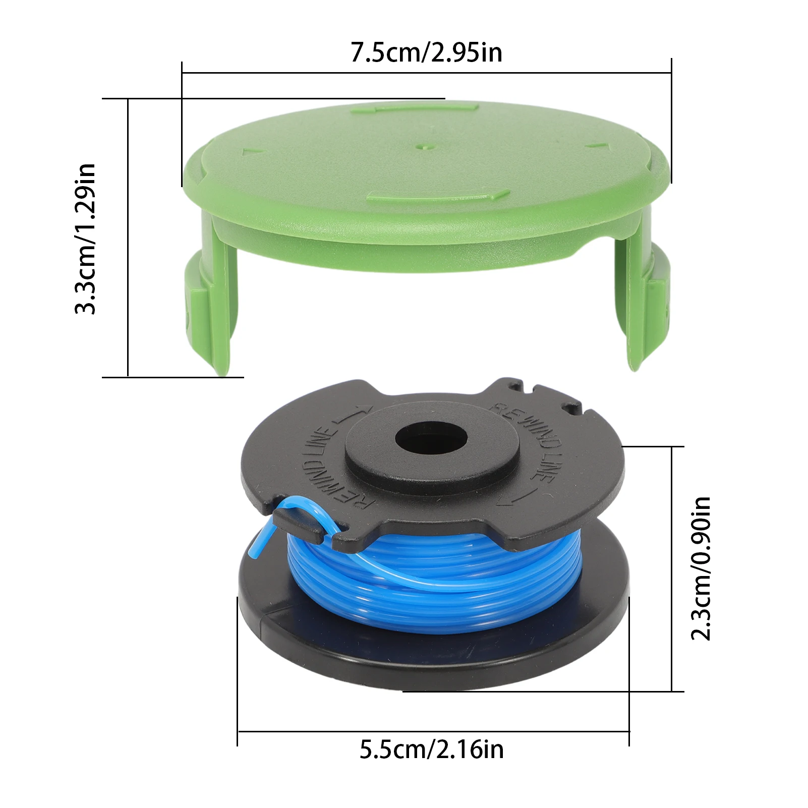 Диаметр 1 6 мм Катушка с резьбой для газонокосилки RAC125 5132002434 Для триммера травы Ryobi