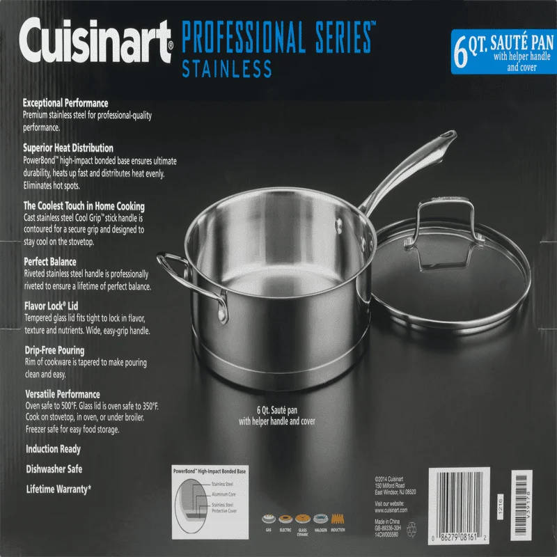 

2023 New Professional Series 6 Qt. Saute Pan Stainless