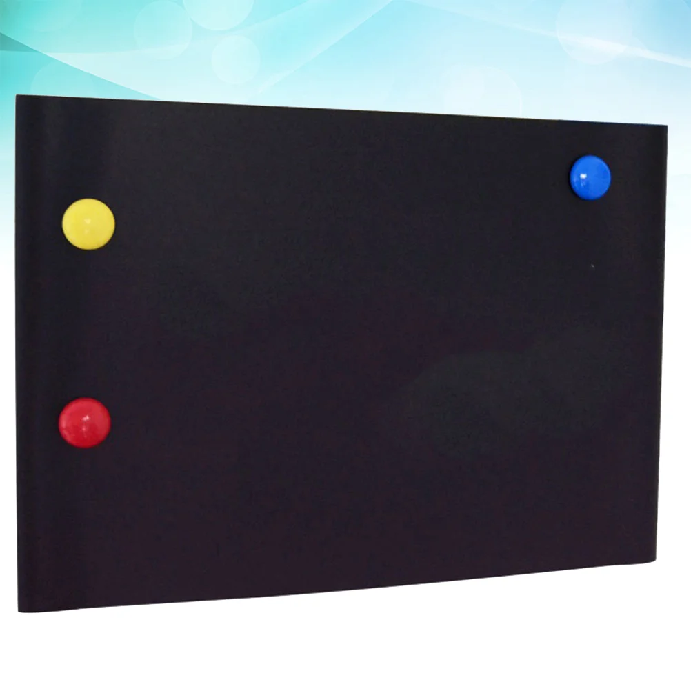 

Magnetic Blackboard Erasable Flexible Wall Blackboard Refrigerator Message Board (A3, Black)