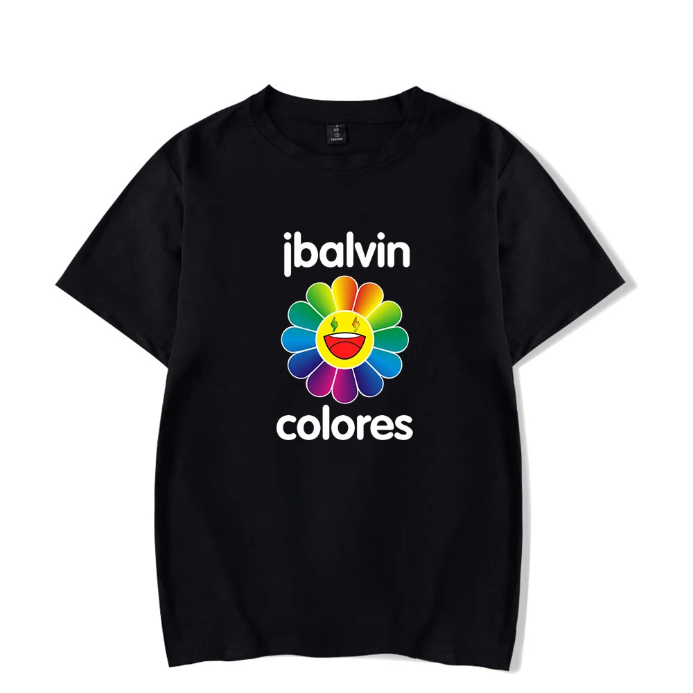 

New New Sunflower T Shirt J BALVIN Colors T Shirt Men Women Fashion Leisure Trend Harajuku Summer Couples T-shirt College style