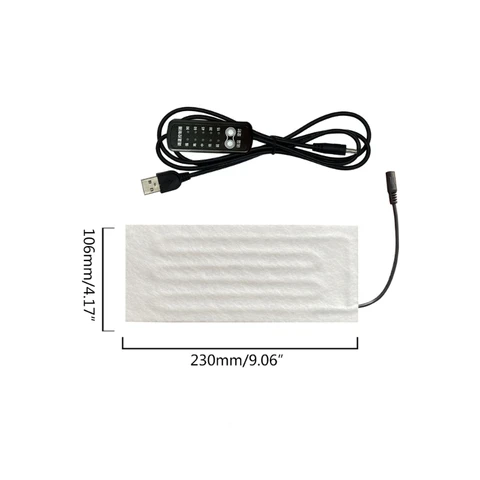 Грелка USB Нагревательный провод Нагревательный коврик 5 В Электрический нагревательный элемент Пленка Нагревательная подушка для согрева ног Нагревательный жилет Пальто