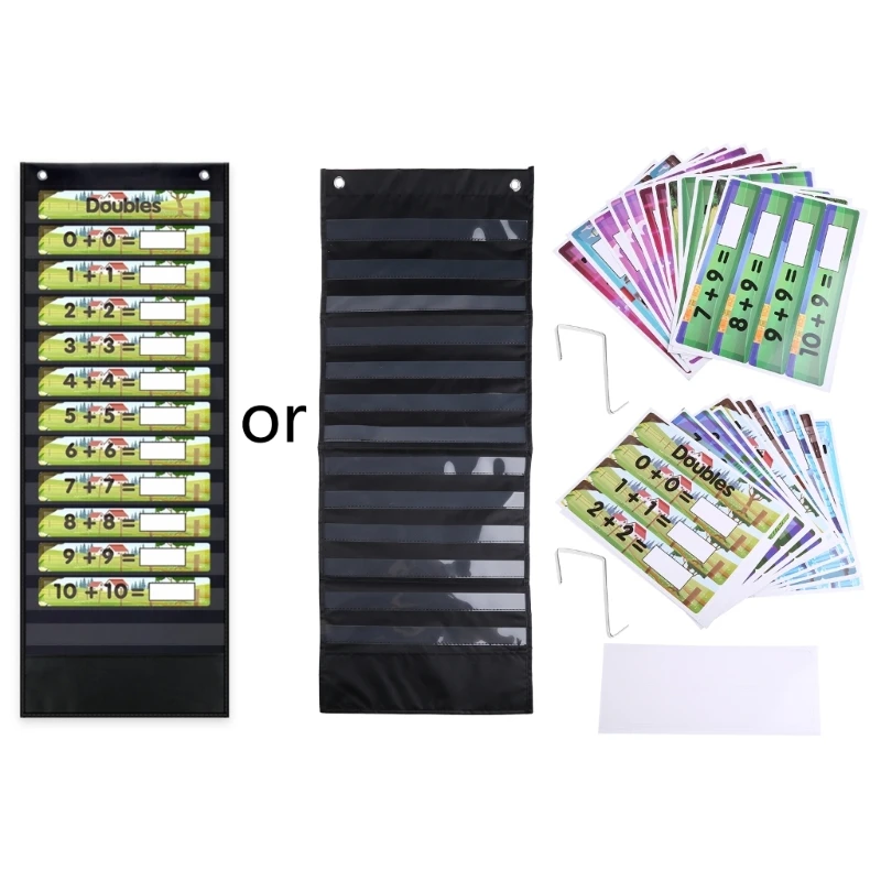 

Подвесной Настенный Органайзер для файлов, сверхмощная карманная карта для хранения, 50 шт. многоразовых карт