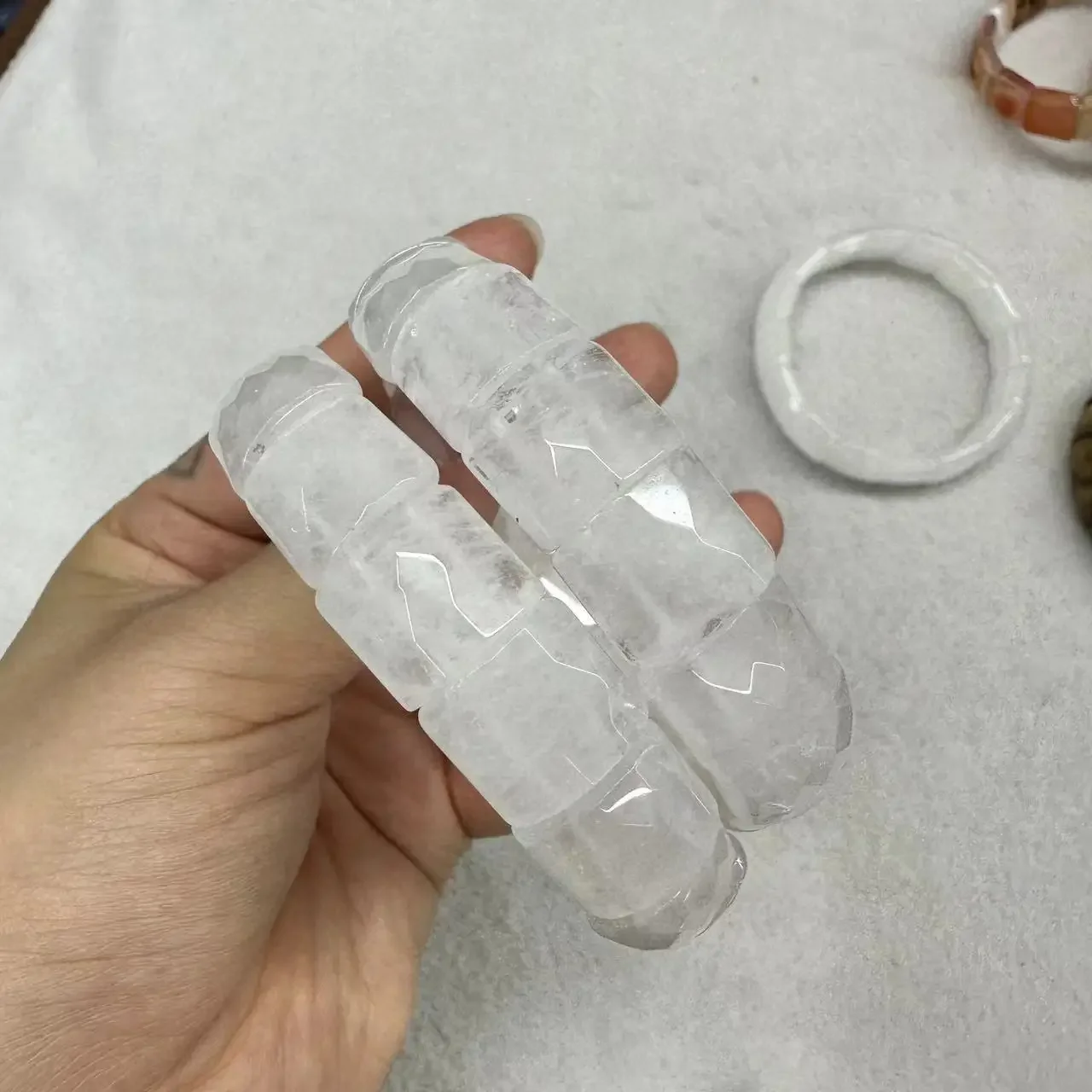 Новая форма 11*15 мм натуральный красивый браслет с кристаллами энергетический