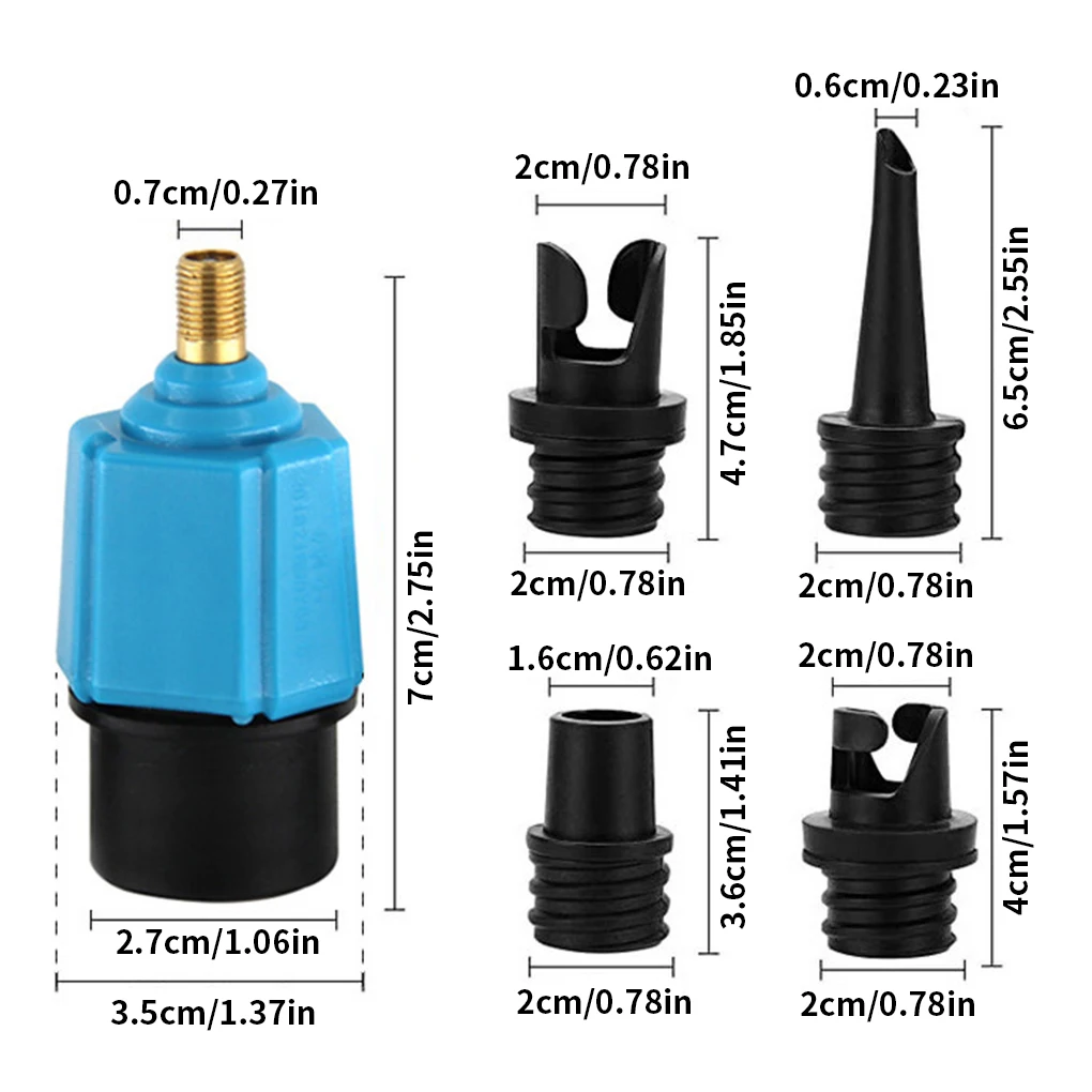 

Pump Adapter Valves Compressor Rubber Alloy Widely Applicable Air Valve Adapters Rafting Supplies Simple Installation Convertor