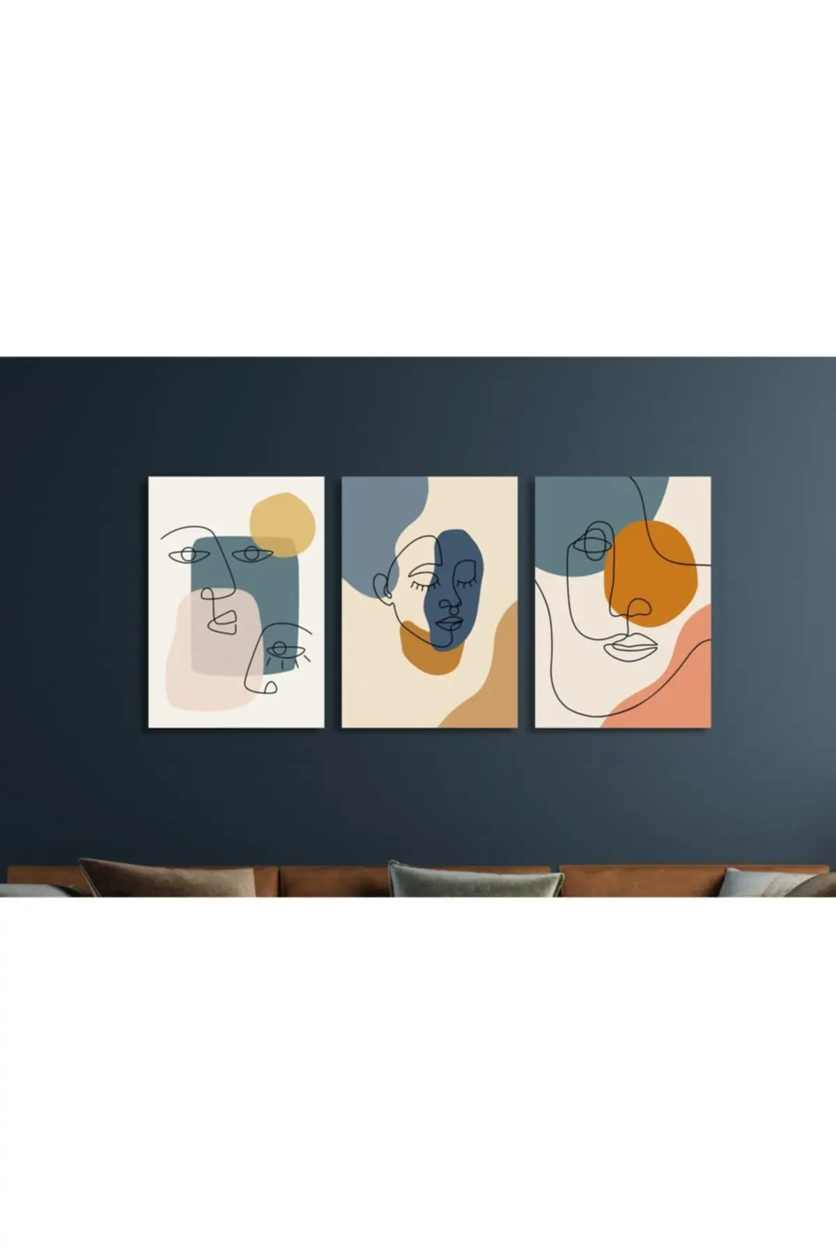 Набор из 3 предметов современной абстрактной живописи из МДФ 120x75см Set173