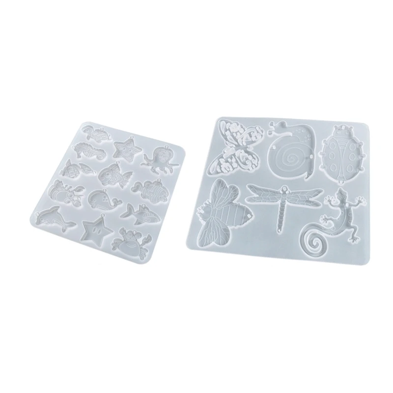 

Wind Chimes Silicone Mold Snail Lizard Butterfly Epoxy Casting Mold for DIY Wind Bell Pendant Wall Hanging Home Decor X3UD