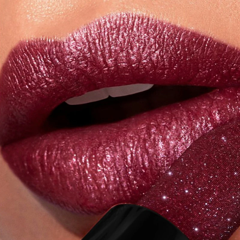 Перламутровый бриллиантовый сексуальный блеск для губ красная розовая матовая