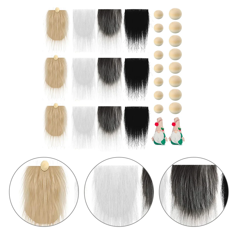 

Beard Gnome Fur Faux Diy Gnomesdwarf Beards Fabricwooden Unfinished Costume Material Artificial Cut Pre Making Fluffy Craft