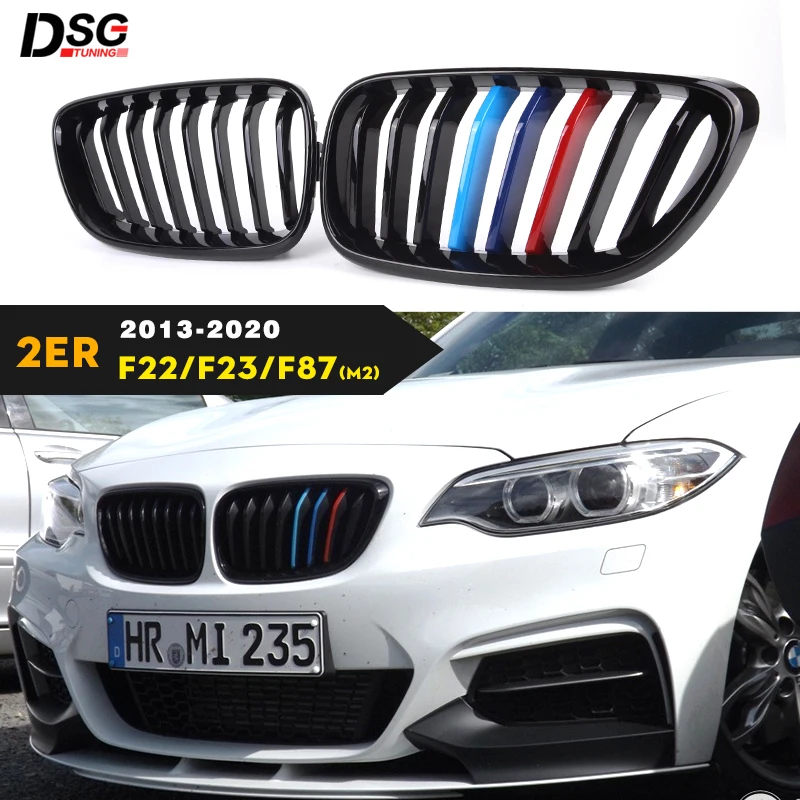 

2 Series F22 Carbon Fiber + ABS Front Bumper Racing Grille for BMW F87 M2 F23 Convertible F22 Coupe 2014 - 2020 Kidney Grills