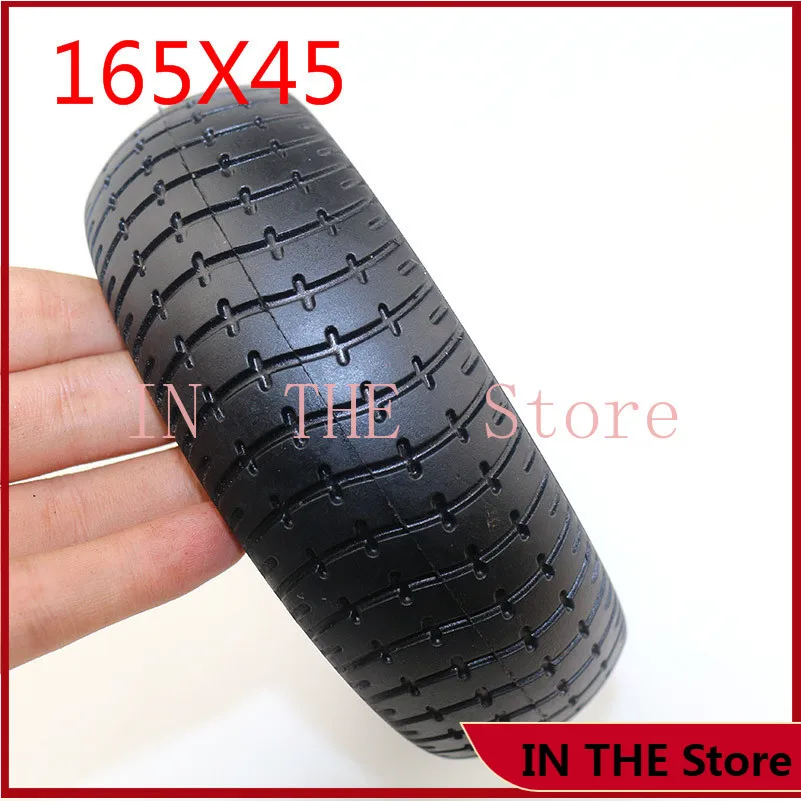 

165x45 твердые шины 6,5 дюйма для мини-электрического скутера балансировка автомобиля 7 дюймов взрывозащищенные твердые шины Колесные аксессуа...