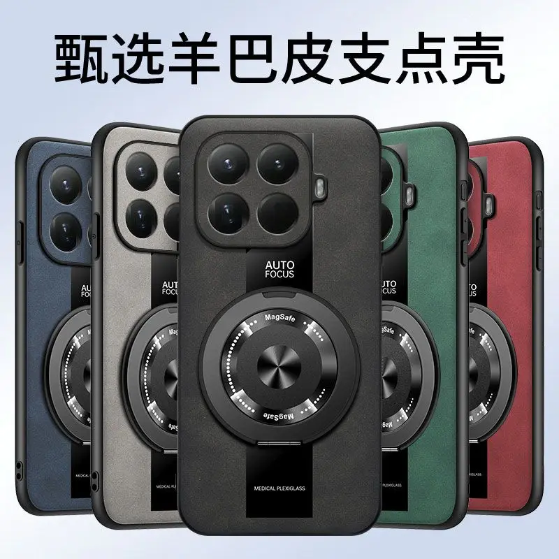 Фото Чехол для Xiaomi 17T Pro, роскошный, магнитный, 360-градусный °   Чехол для телефона с кольцом-держателем из полиуретановой кожи и силикона для Mi 17T, противоударный бампер №4