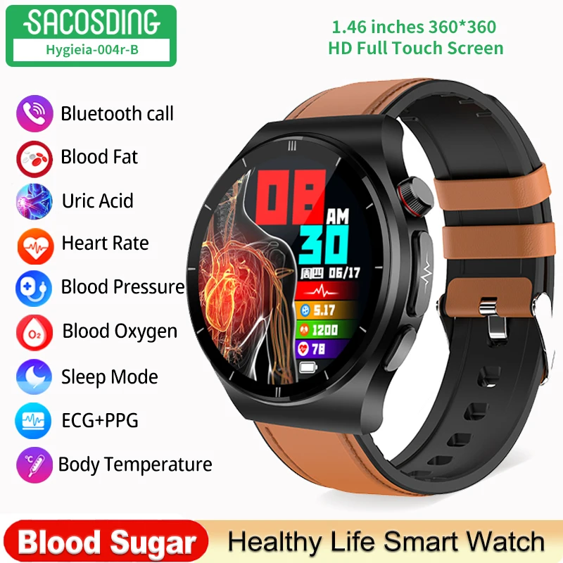 

Умные часы ECG + PPG с мочевой кислотой и липидом, монитор артериального давления и уровня глюкозы в крови, умные часы, HRV-AI, медицинские диагностики, SOS, Bluetooth