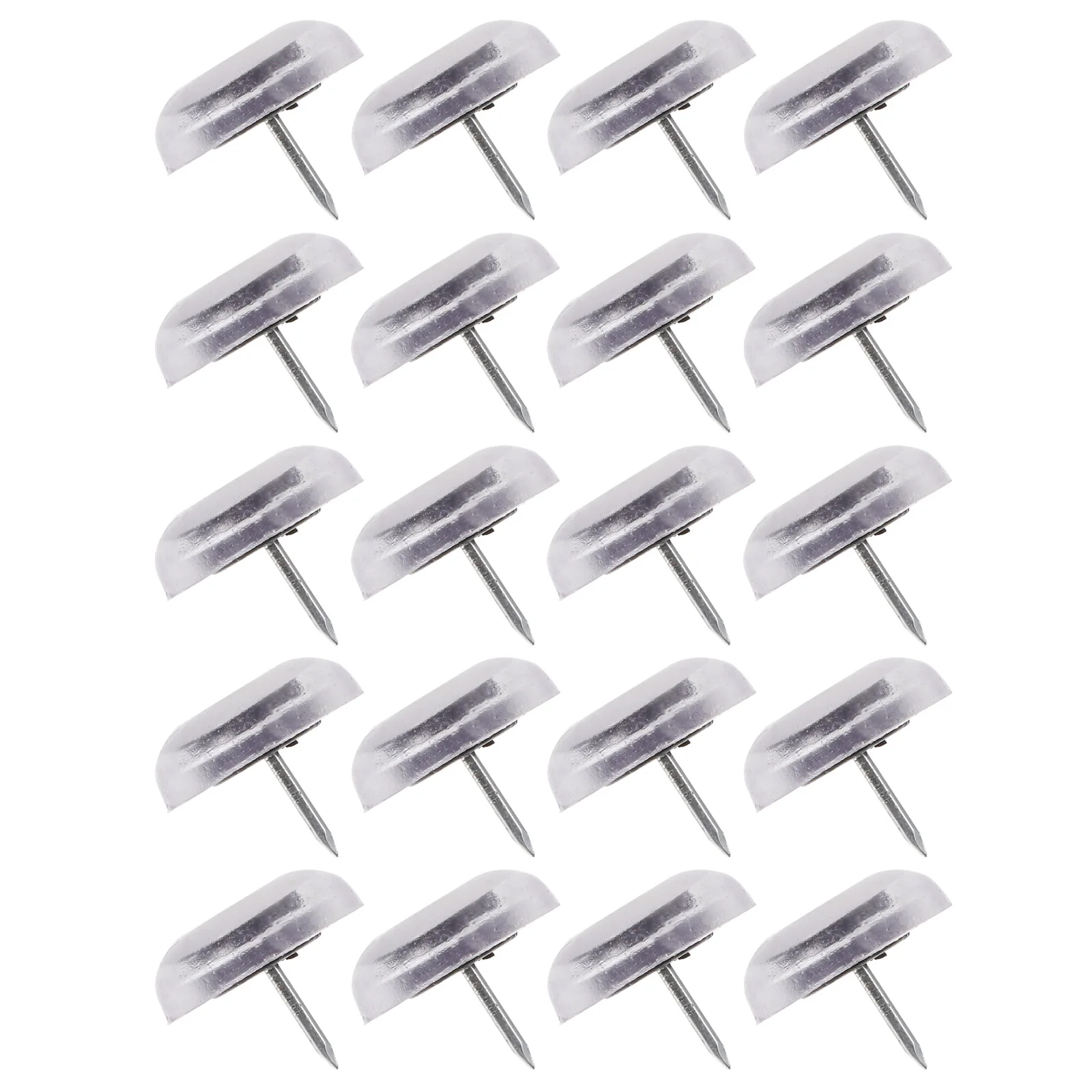 

20 Pcs Table Leveler Sofa Protector Furniture Movers Sliders White Chairs Spikes Nail Pad Carpet Sliders