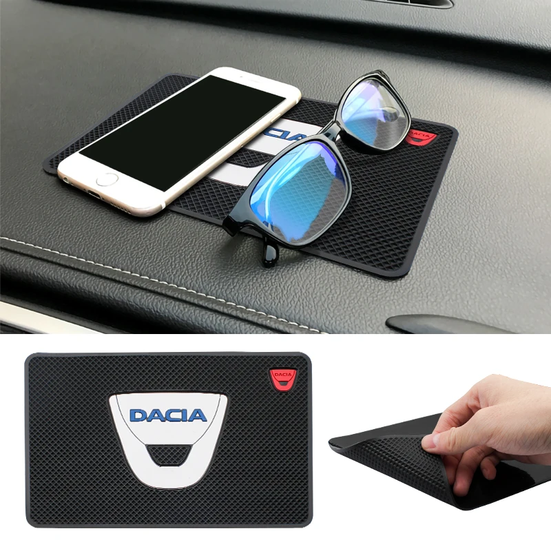 

Car Dashboard Sticky Non Slip PVC Mat Phone Holder Anti-Slip Silicone Mat For Dacia Duster Logan Lodgy Dokker Sandero Stepway