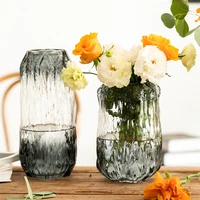 modern glass vase hydroponic flower arrangement container home transparent glass decoration living room vase wedding decoration
