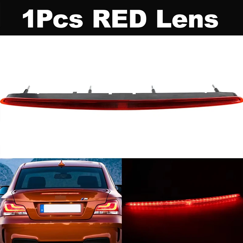 

1 шт. для BMW 1 серии 128i 135i M E82 E88 2007-2013 светодиодный задний 3-й стоп-сигнал, задний фонарь автомобиля, высокий стоп-сигнал OEM: 63257164978