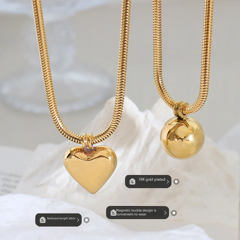 Универсальное ожерелье из титановой стали с тройным дизайном