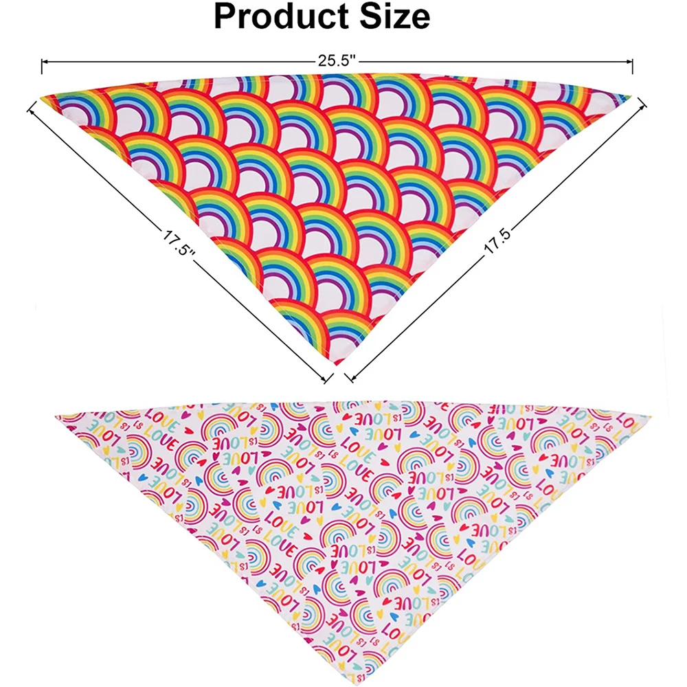 Gay Pride флаг Собака Бандана треугольник шарф Радужный Флаг собаки банданы для
