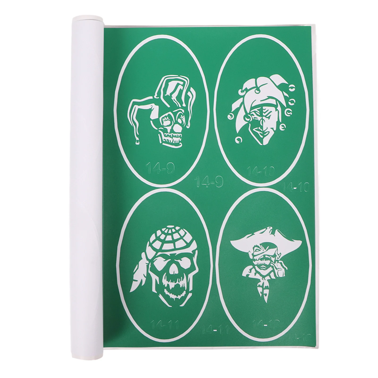 Многоразовая временная татуировка Книга трафаретов Professional PVC трафареты для