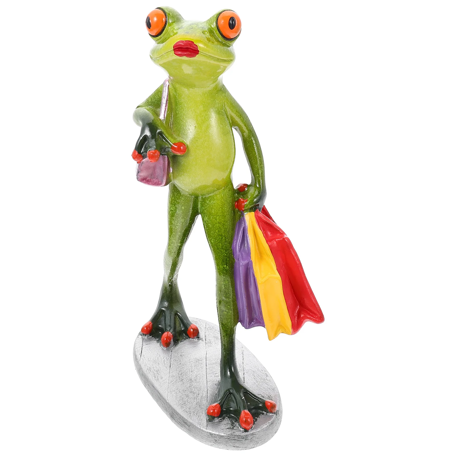

Frog Statue Animal Garden Figurine Resin Figurines Outdoor Ornament Frogs Sculptures Funny Lawn Realistic