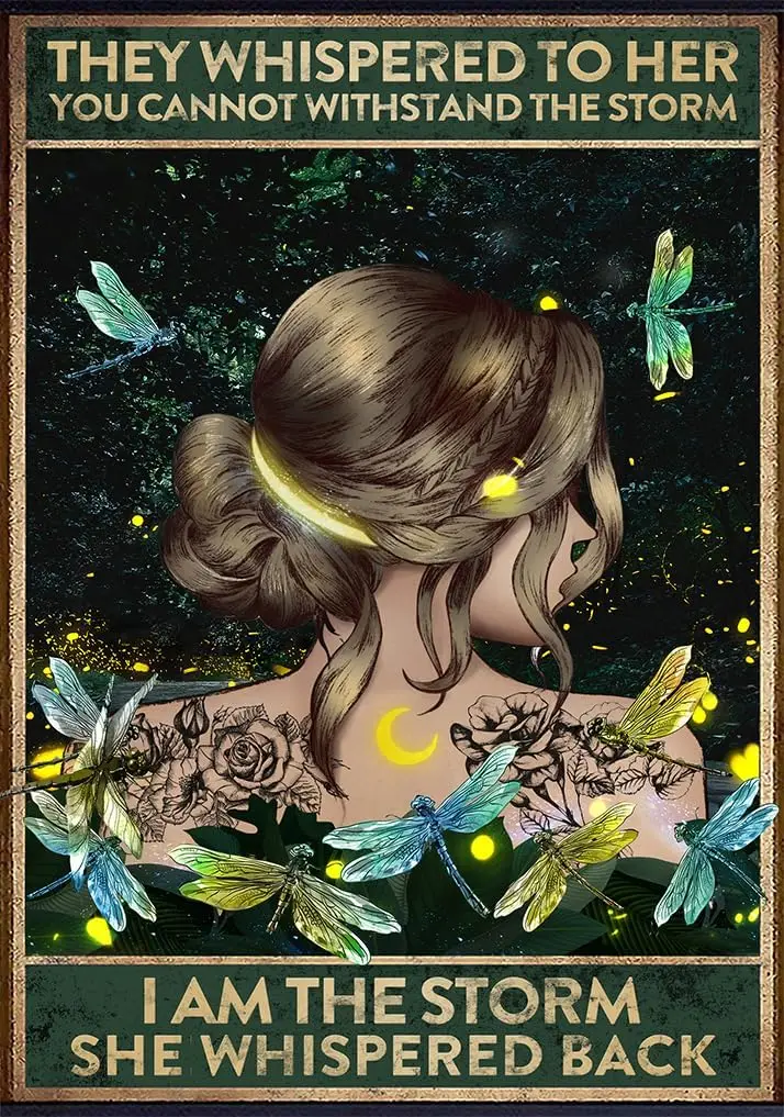 Они Whspered Her You Not Wthstnd The Srm Uplftng Encourgement Gfts For Ktchen Home Mn Cves Broom Grden Country Office Club Ou