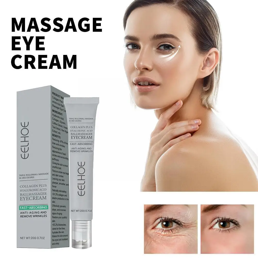 

Collagen Hyaluronic Acid Eye Cream Anti-Wrinkle Eye Anti-aging Korea Circle Anti-Puffiness Eye Cosmetic Bags Cream Gel Dark F2O2