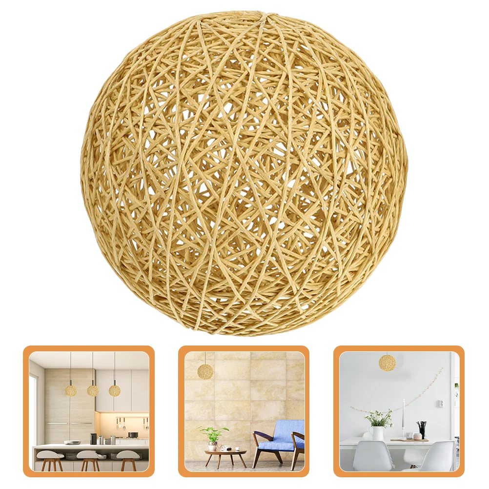 

Woven Light Fixtureshade Accessory Rustic Style Accessories Shades Home Cotton Linen Simple Woven Woven Light Fixtureshades
