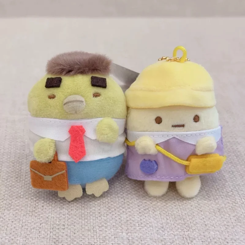 Фото НОВЫЙ 6 см Sumikkogurashi аниме серии детский сад плюшевые куклы брелки униформа костюм Sumikko Gurashi мягкая игрушка маленький кулон №1