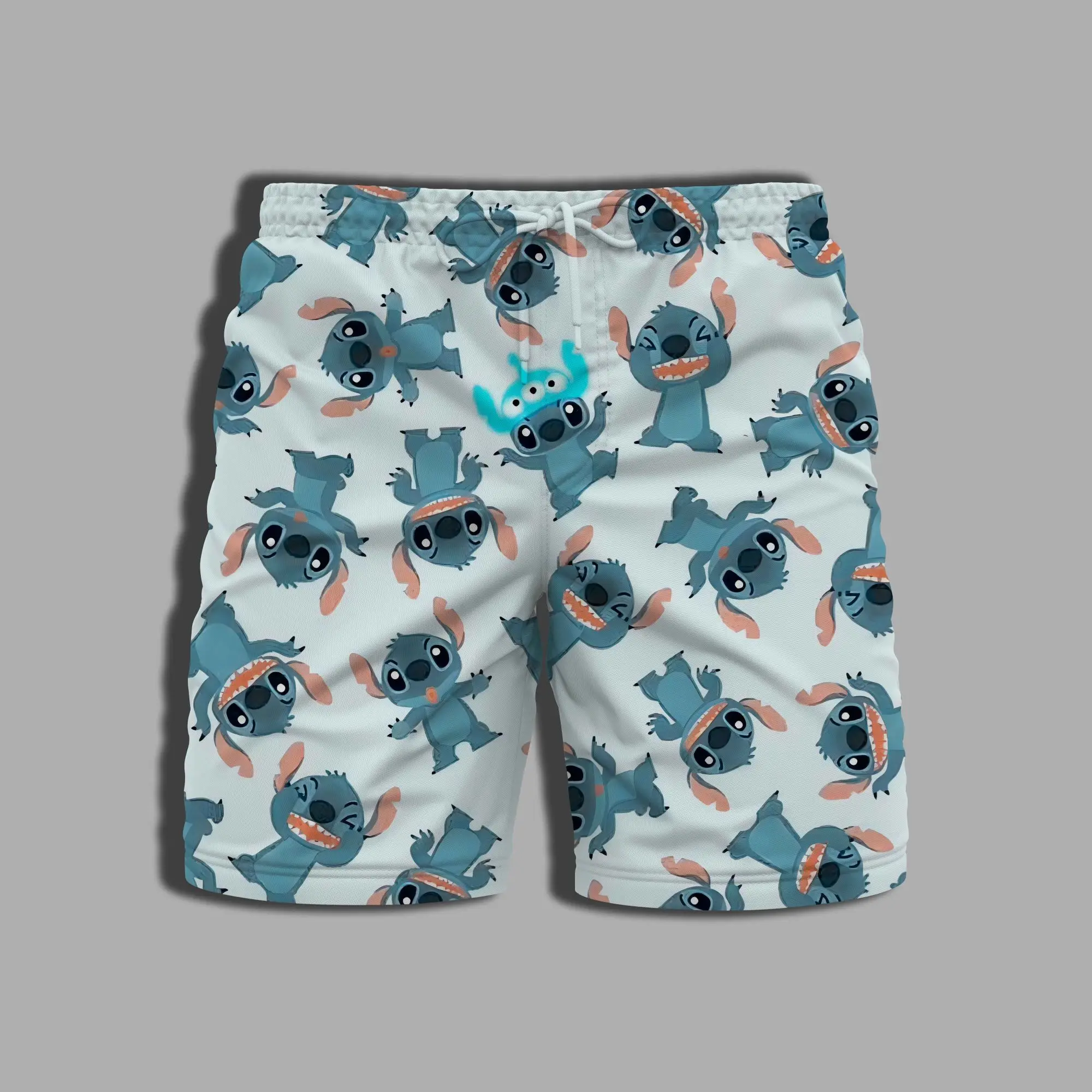 Спортивные шорты для мужчин и женщин одежда спортзала с принтом Диснея Цельный