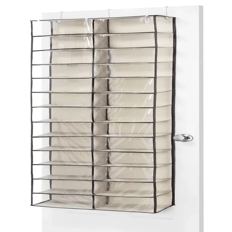 

26 Section over the door Shoe Shelves - Espresso - 6" x 22" x 63"