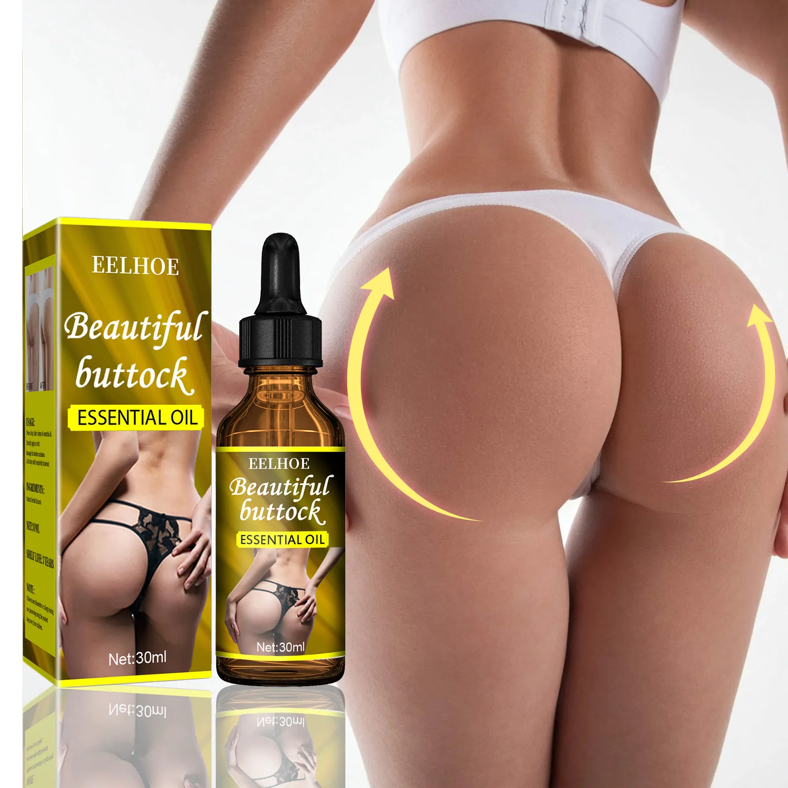 

Buttocks Enhancement Oil 3 Months Effective Butt Lift Prevent Sagging New Enlarge Hip and Ass Sexy Care for Women