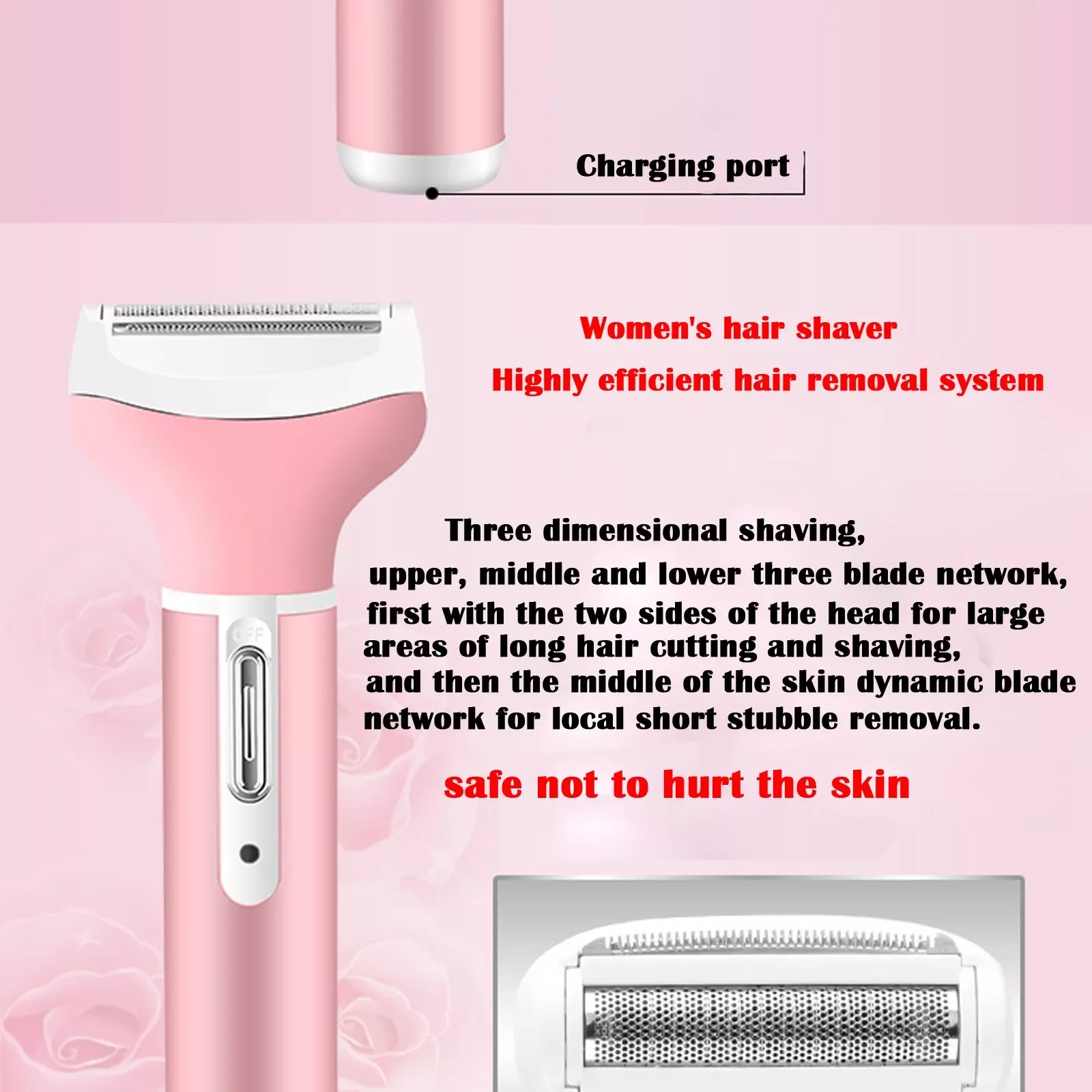 

Аккумуляторный триммер для волос в носу и ушах, 4 в 1