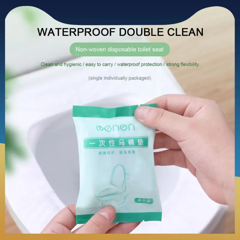

10 шт., одноразовые дорожные сиденья для унитаза